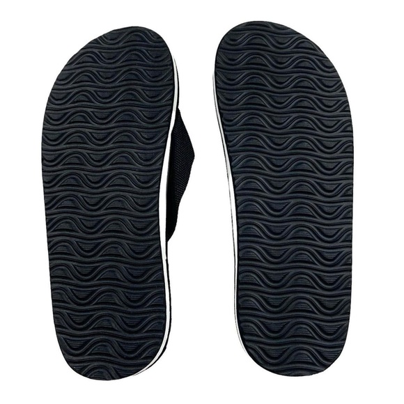 Vintage Stussy x Futura Black & White Atom Slip On Flip Flop Sandal Slides Sz 6 - Picture 3 of 6